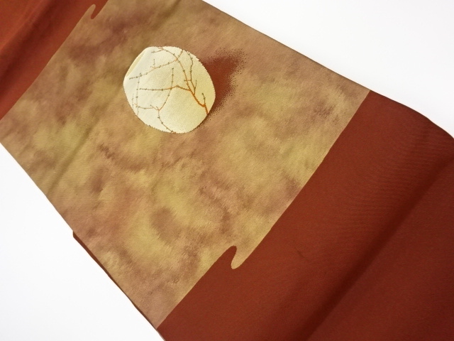 リサイクル　壺模様織出し名古屋帯